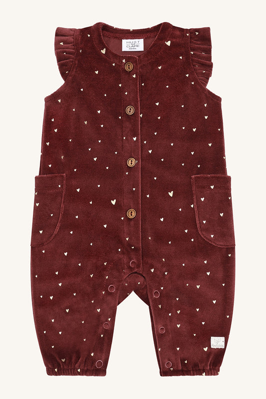 Hust & Claire "Overall" mit Glitzer - New Maroon