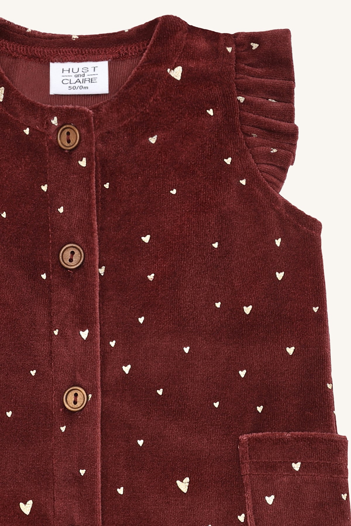 Hust & Claire "Overall" mit Glitzer - New Maroon