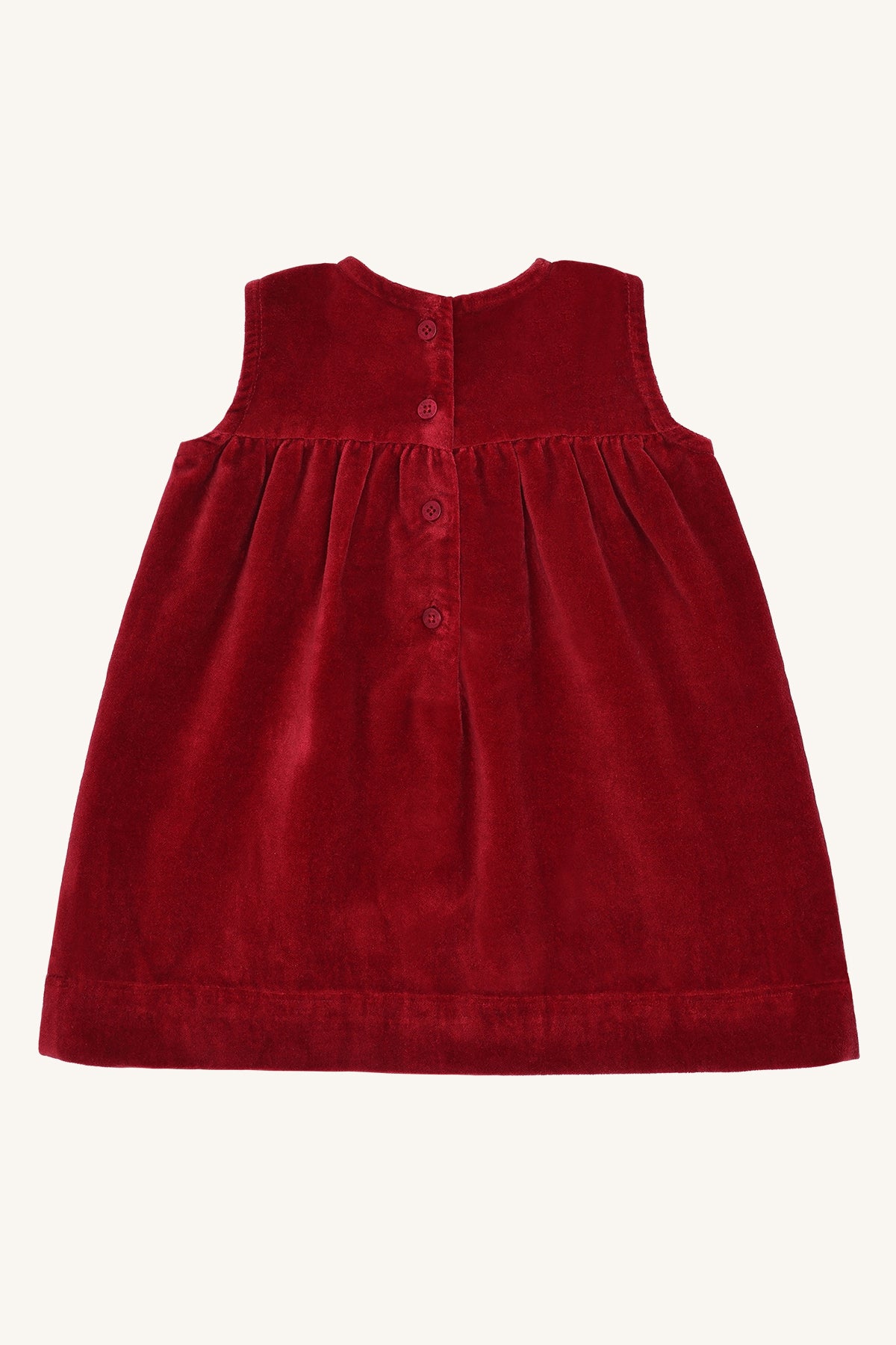 Hust & Claire "Kleid aus Samt" mit Schleife - Teaberry