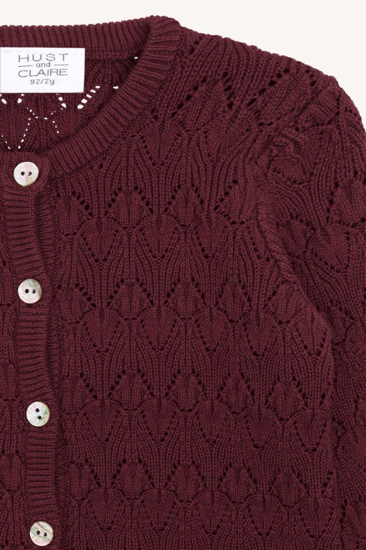 Hust & Claire "Strickjacke" New Maroon