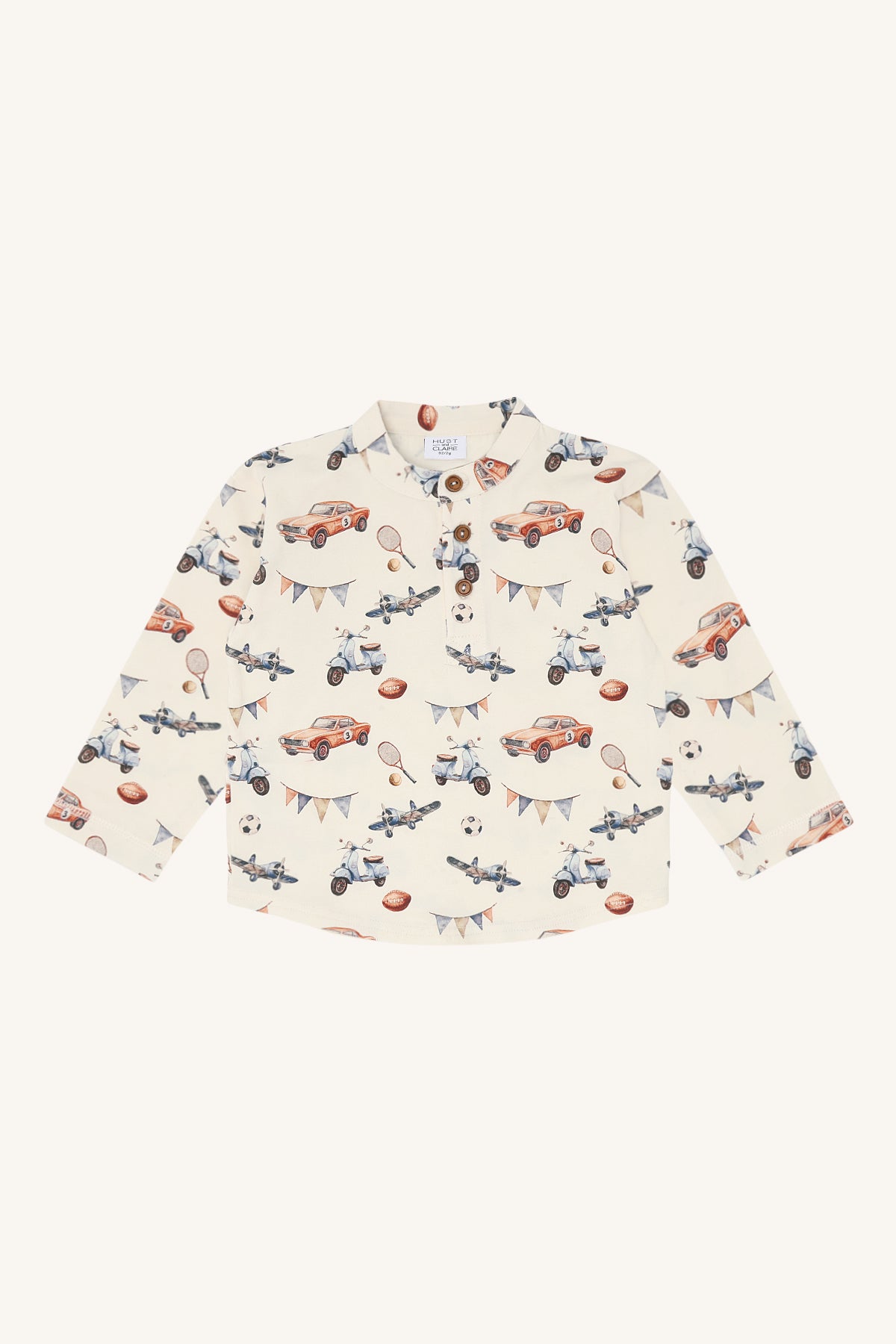 Hust & Claire Shirt langarm Rasser - allover Druck, Snow White