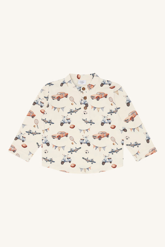 Hust & Claire Shirt langarm Rasser - allover Druck, Snow White