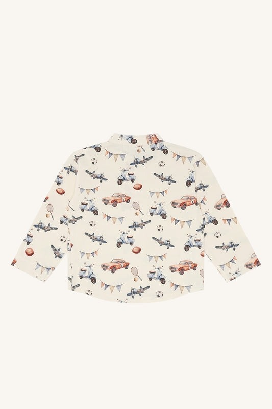 Hust & Claire Shirt langarm Rasser - allover Druck, Snow White