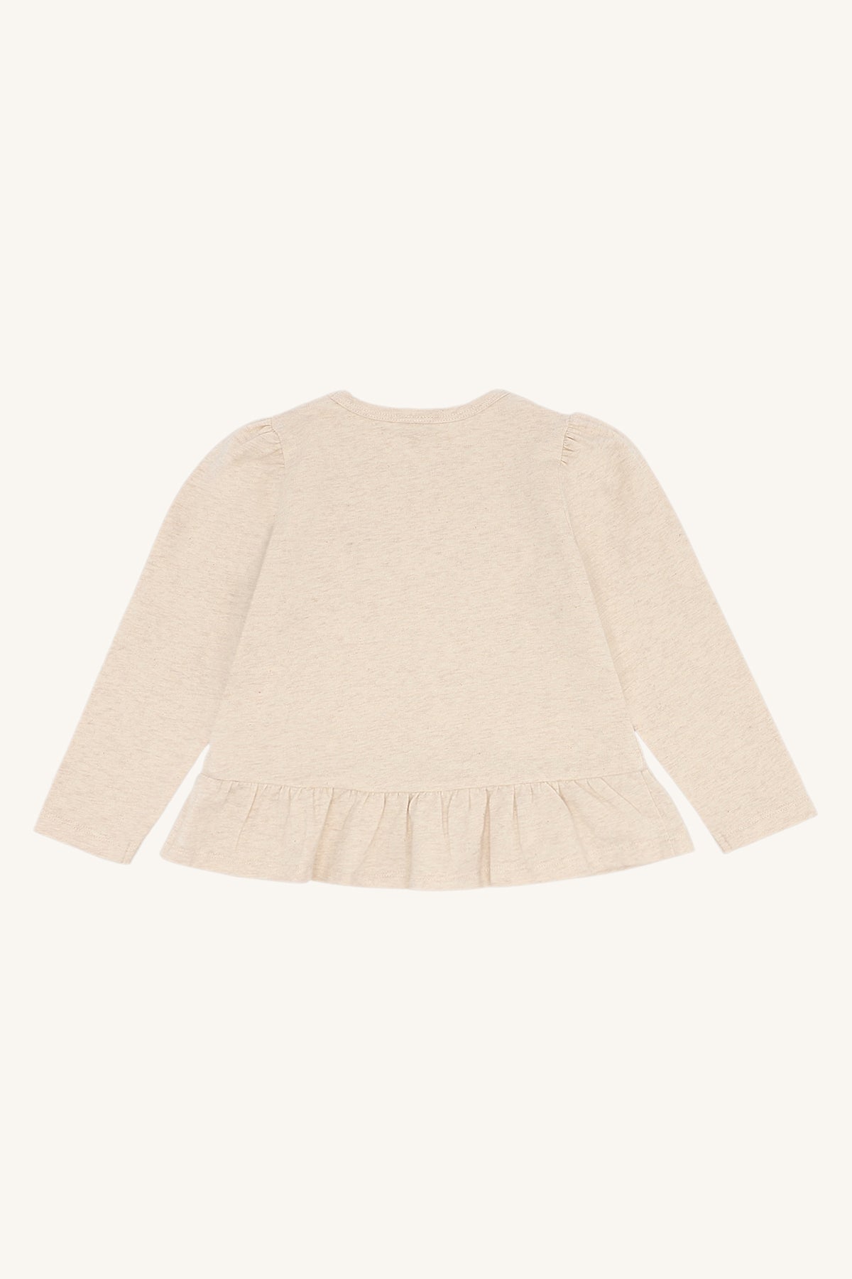 Hust & Claire Langarmshirt Alma - Wheat Melange