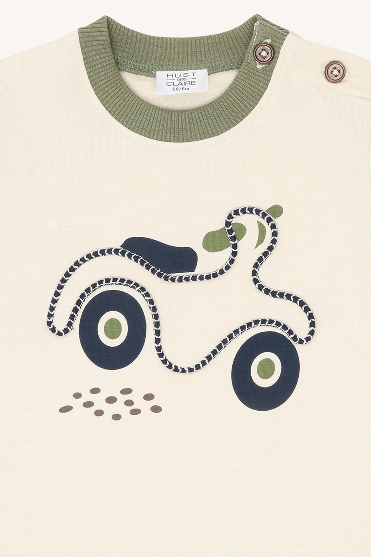 Hust & Claire T-Shirt langarm Sofus - Light Green