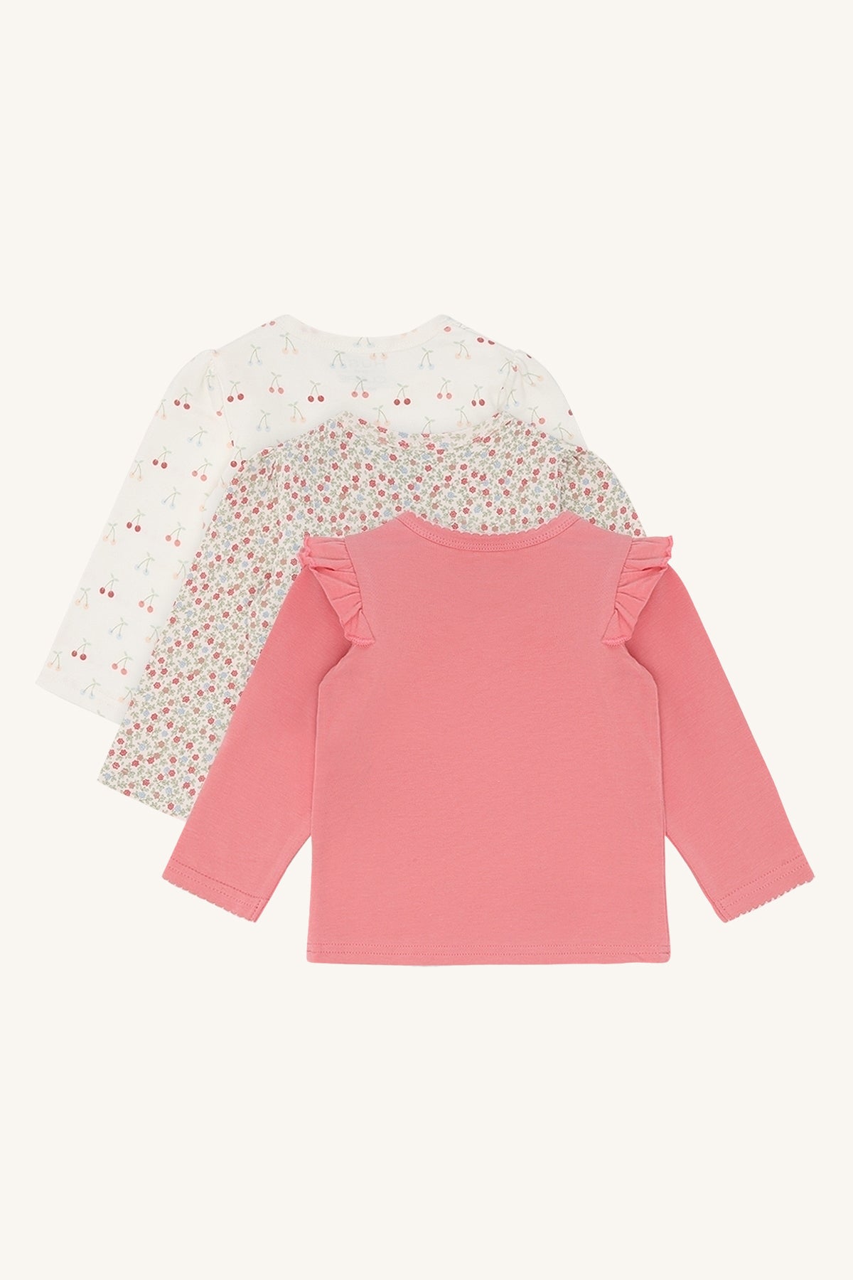 Hust & Claire Langarmshirts Alda 3er Pack - Ivory