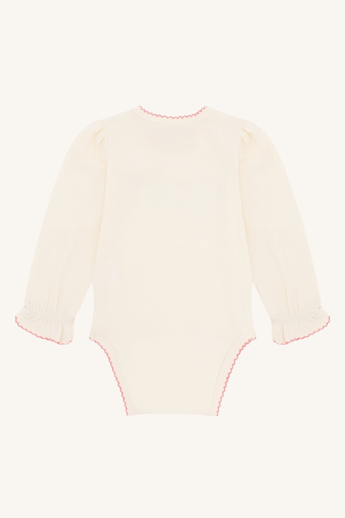 Hust & Claire Body langarm Britt mit Stickerei - Ivory