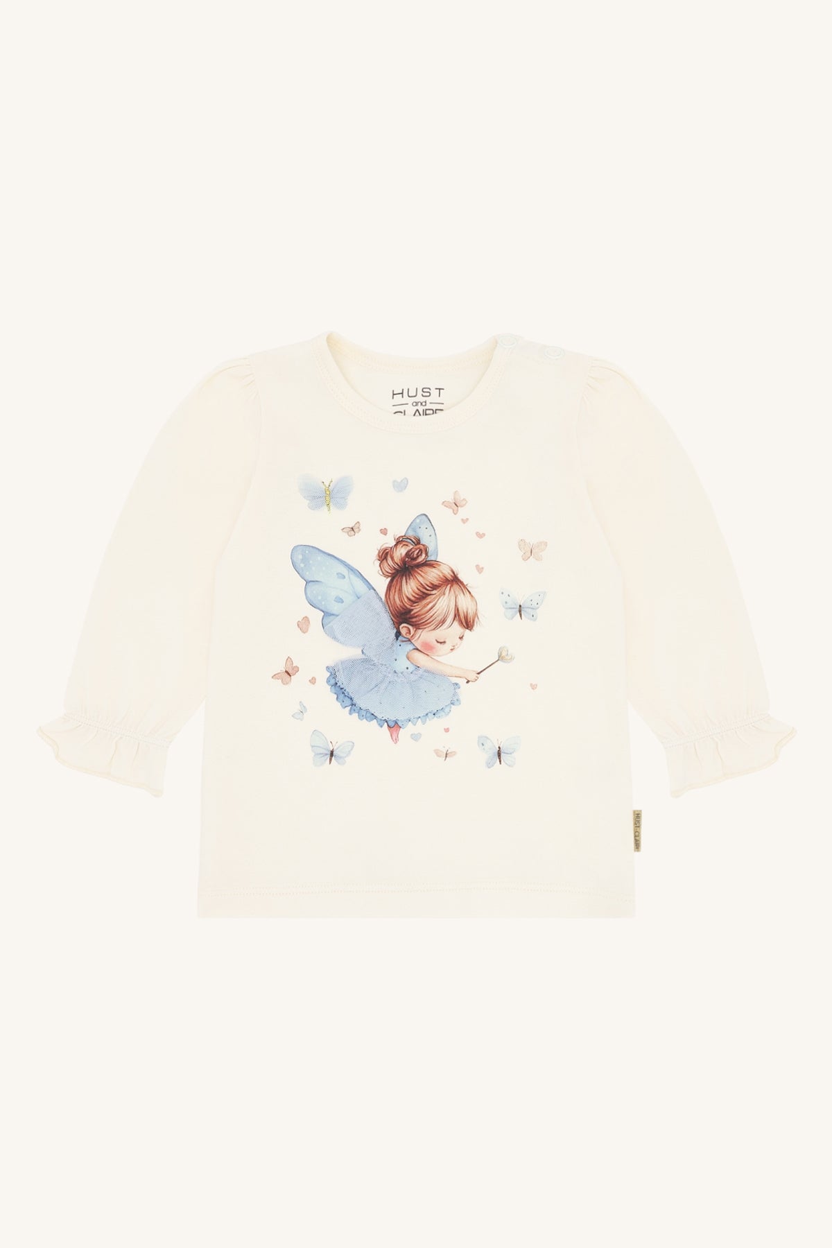 Hust & Claire Langarmshirt Anna - Ivory