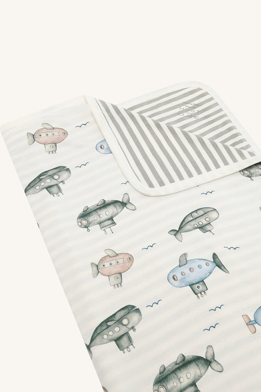 Hust & Claire Babydecke Fubi U-Boot - Forest Fog