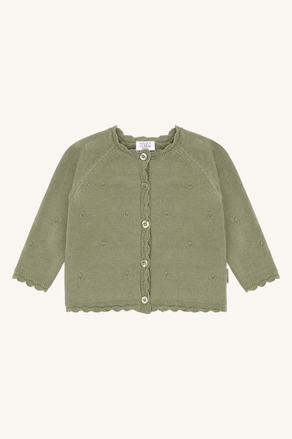 Hust & Claire Strickjacke Cilja - Green Foam