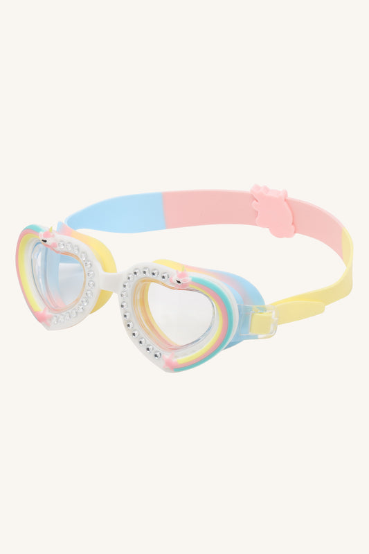 Hust & Claire Schwimmbrille Fajir Herz - Chalk Pink