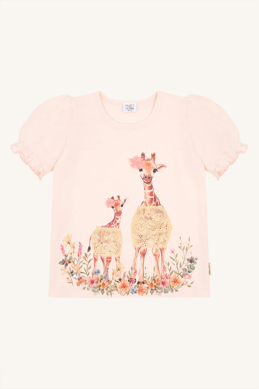 Hust & Claire T-Shirt Alma - Giraffe Quartz