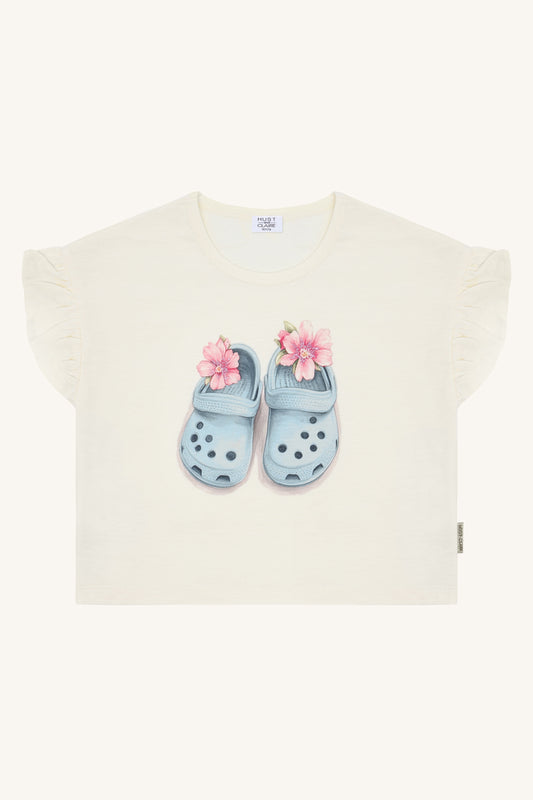 Hust & Claire T-Shirt Alma Sandalen - Ivory