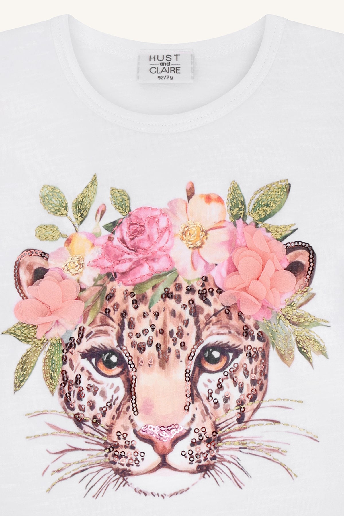 Hust & Claire T-Shirt Alma Leo - White