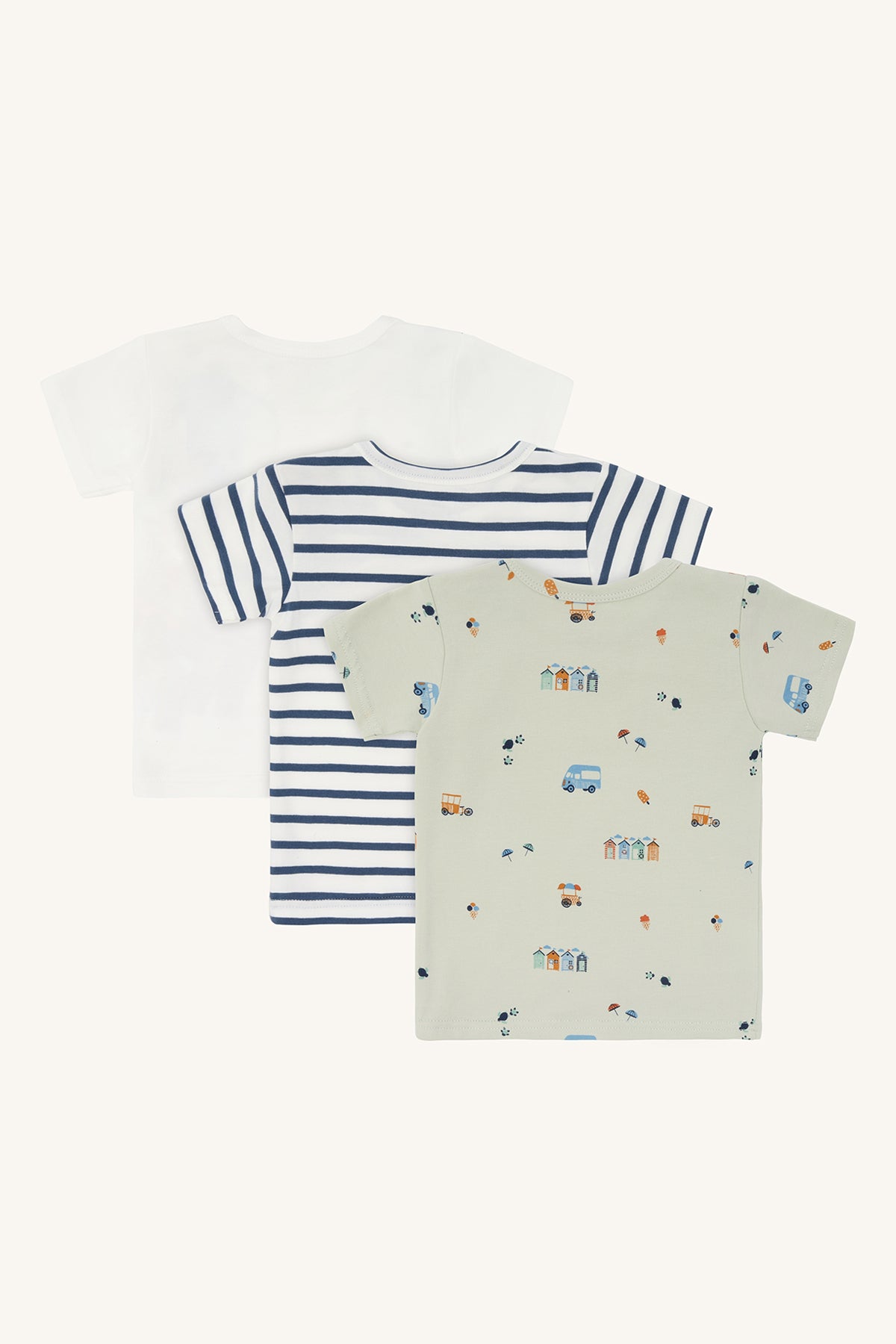 Hust & Claire T-Shirts Albert 3er Pack - Green Foam