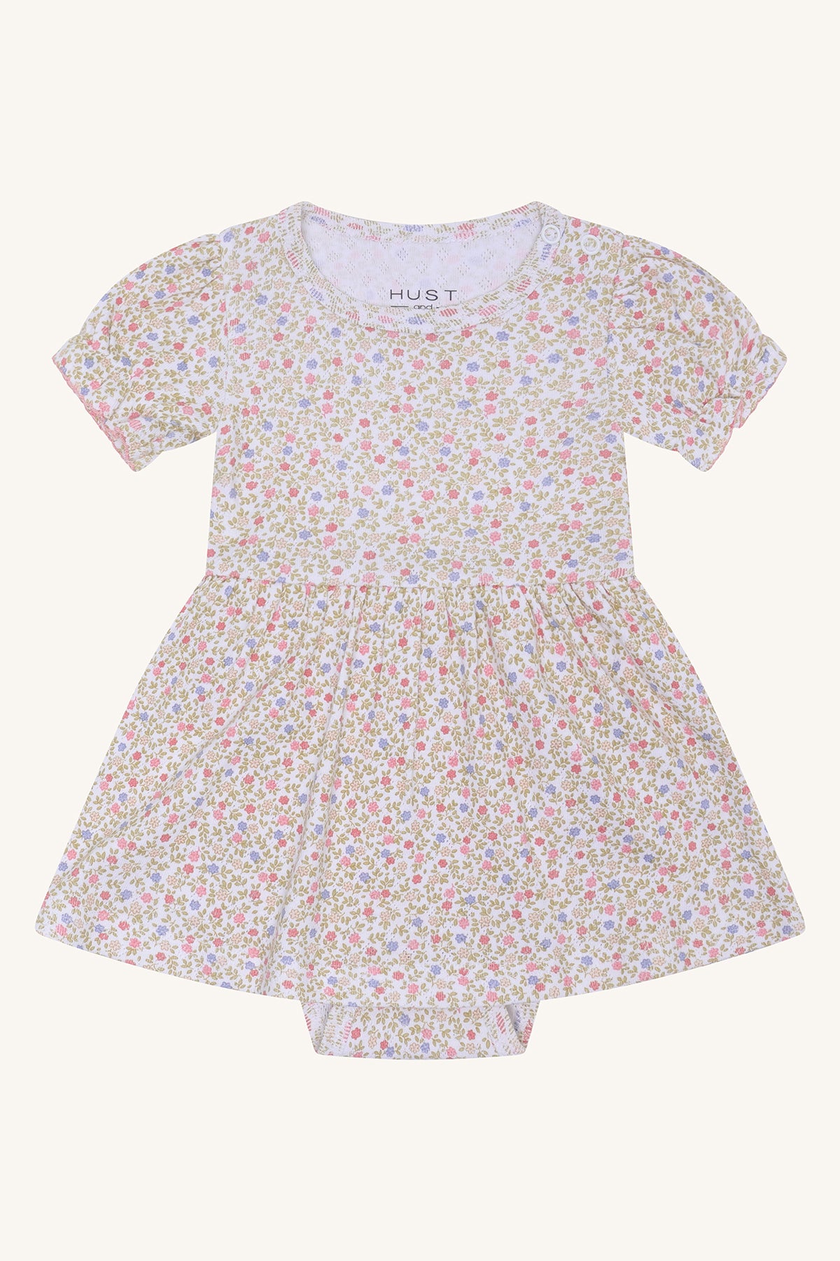 Hust & Claire Bodykleid Kammy Blümchen - White