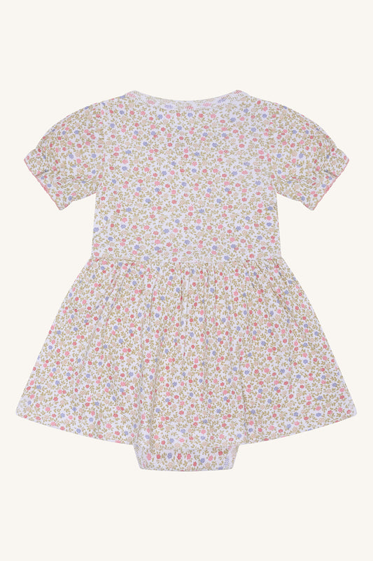 Hust & Claire Bodykleid Kammy Blümchen - White