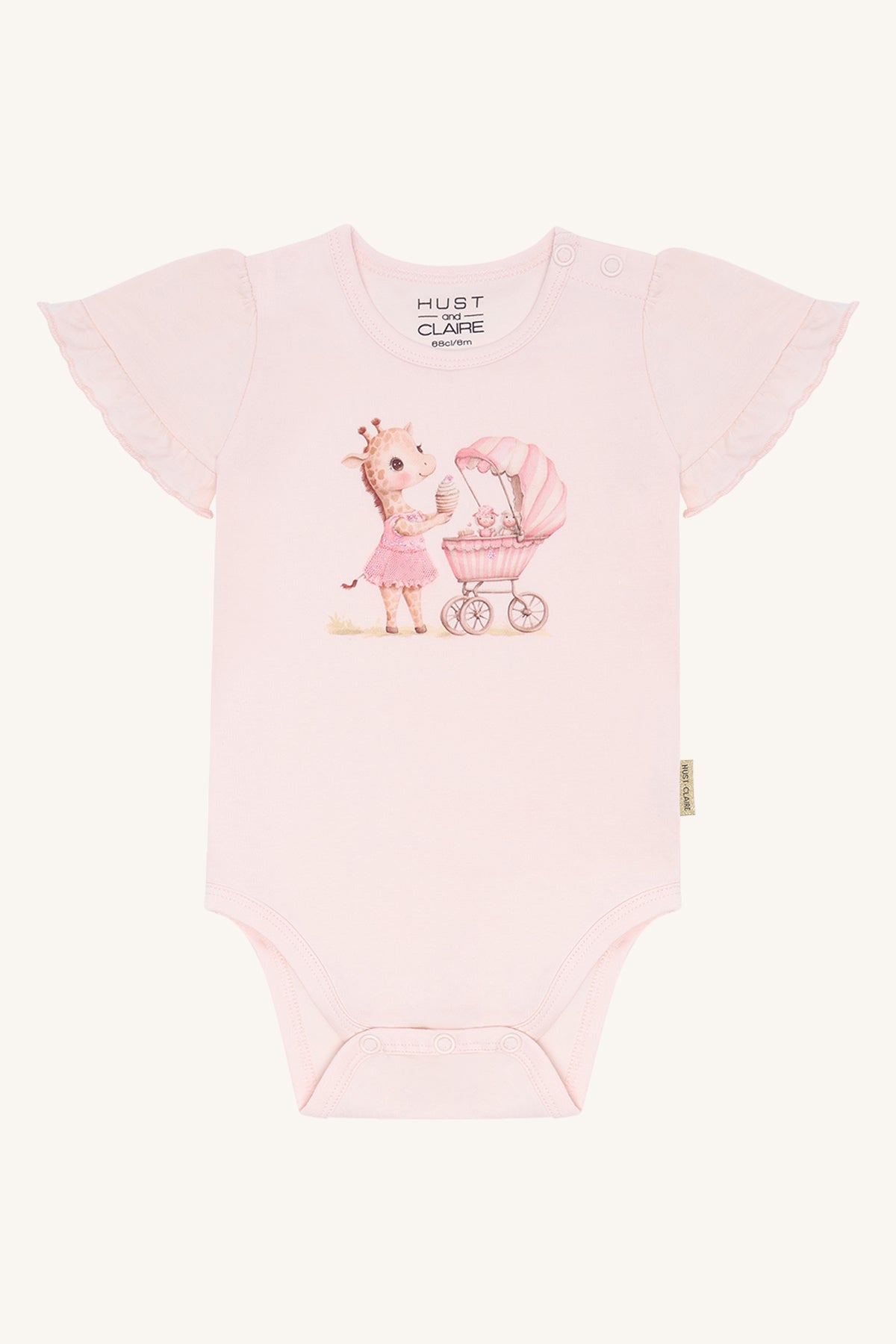 Hust & Claire Body Brit kurzarm - Giraffe Quartz