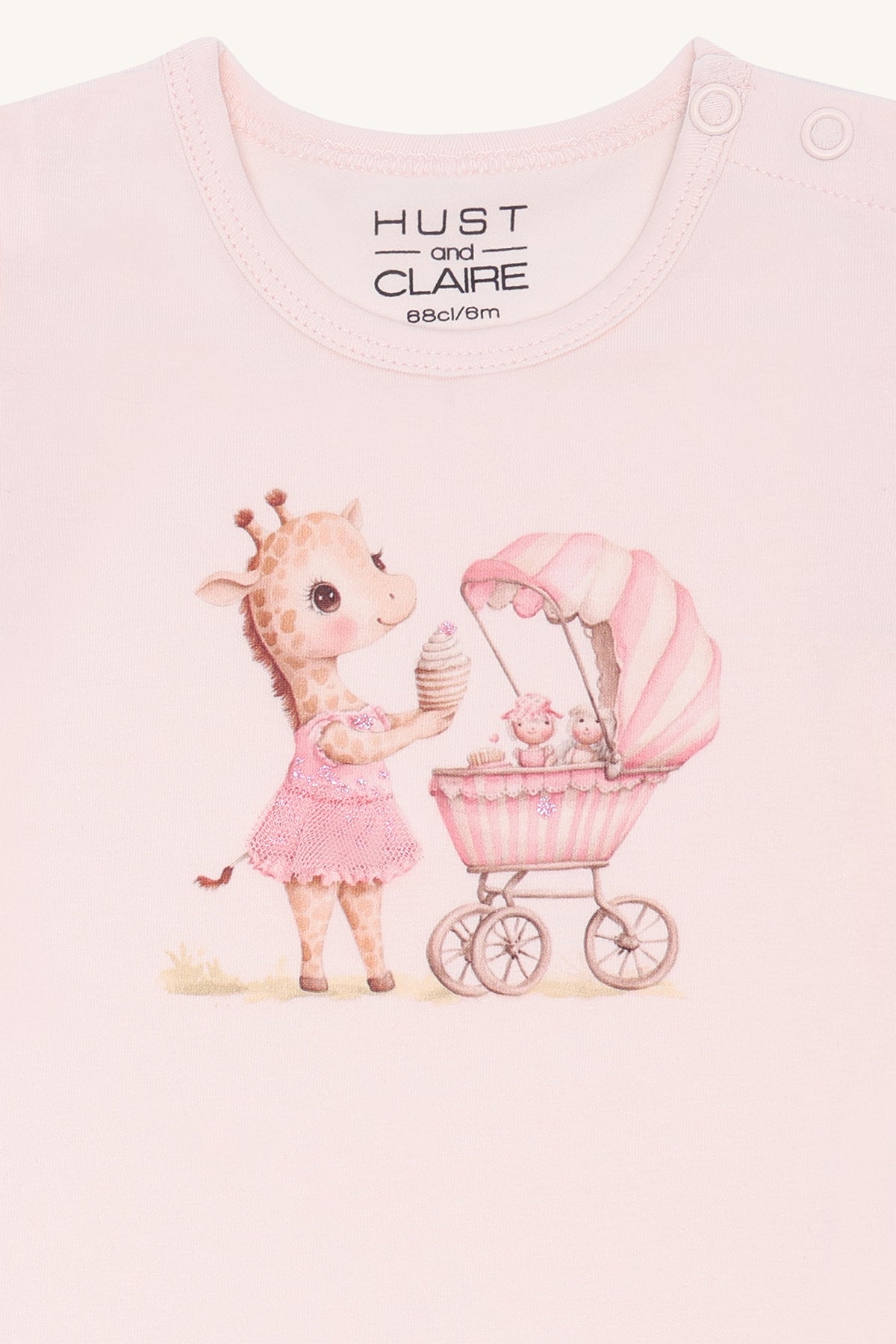 Hust & Claire Body Brit kurzarm - Giraffe Quartz