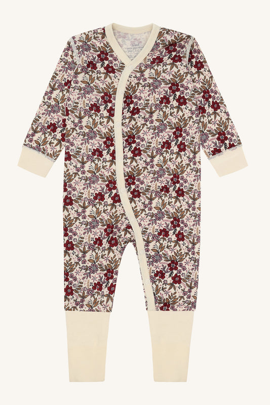 Hust & Claire "Strampler" Bambus, allover Print - Off White