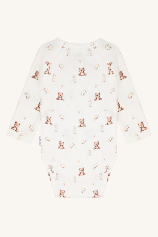 Hust & Claire Wickelbody mit Bärchen - Ivory