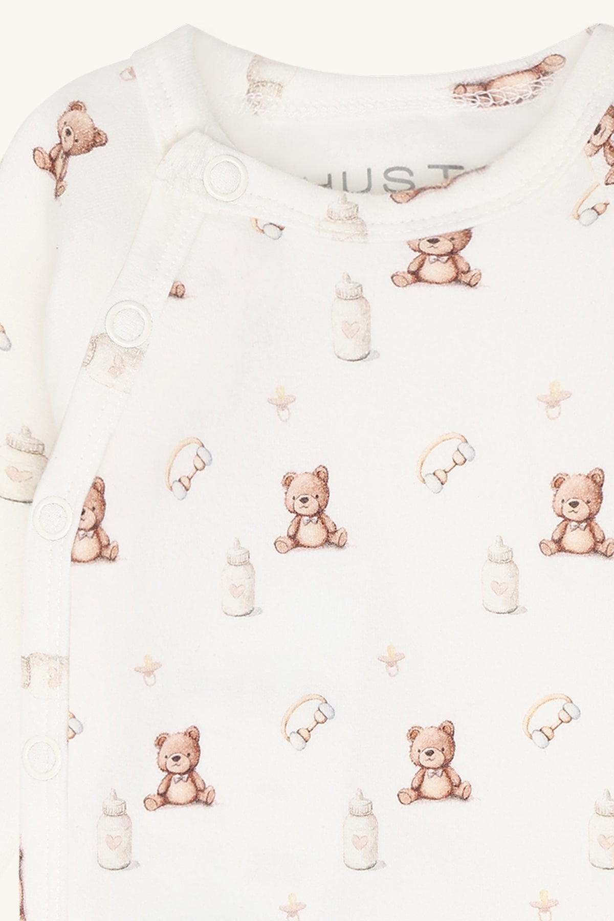 Hust & Claire Wickelbody mit Bärchen - Ivory