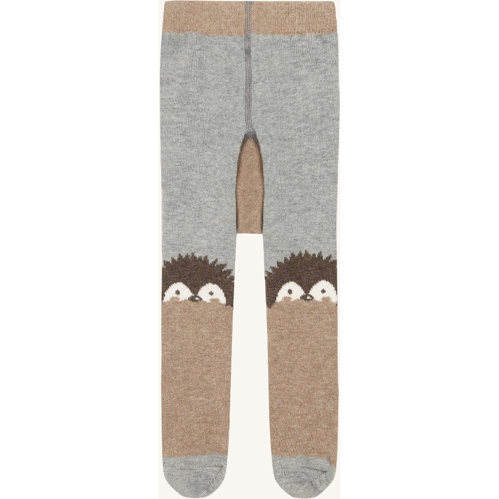Hust & Claire Strumpfhose mit Kniemuster - Biscuit