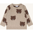 Bild in Galerie-Betrachter laden, Hust & Claire Strickpullover mit Bärchenmuster - Beige Melange
