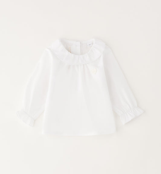 Minibanda Tunika mit Kragen - Weiß