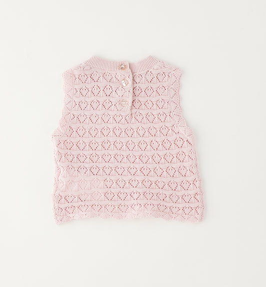 Minibanda Strick Pullunder - Rosa