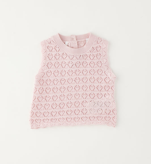 Minibanda Strick Pullunder - Rosa