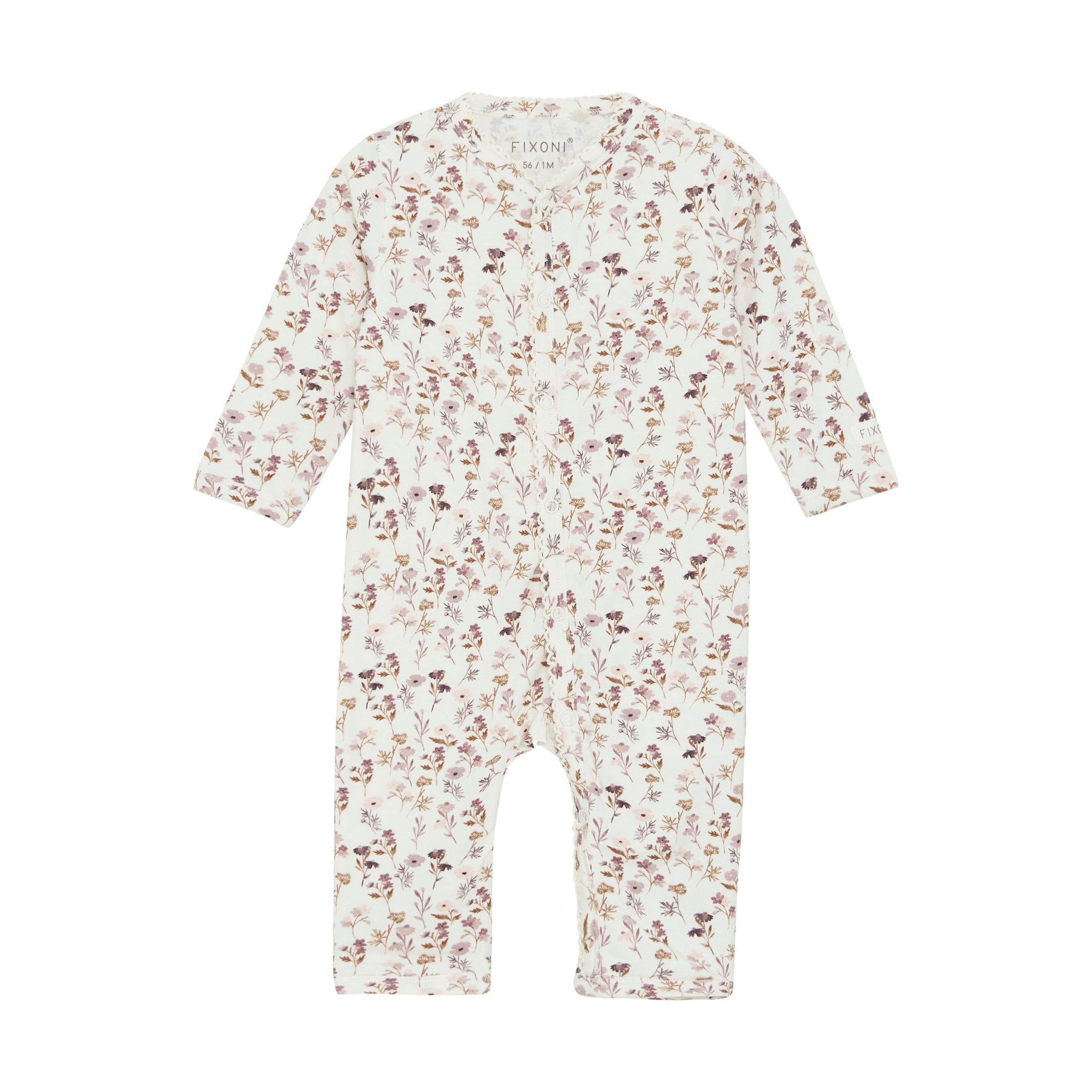 Fixoni Strampler ohne Fuß - Violet Ice