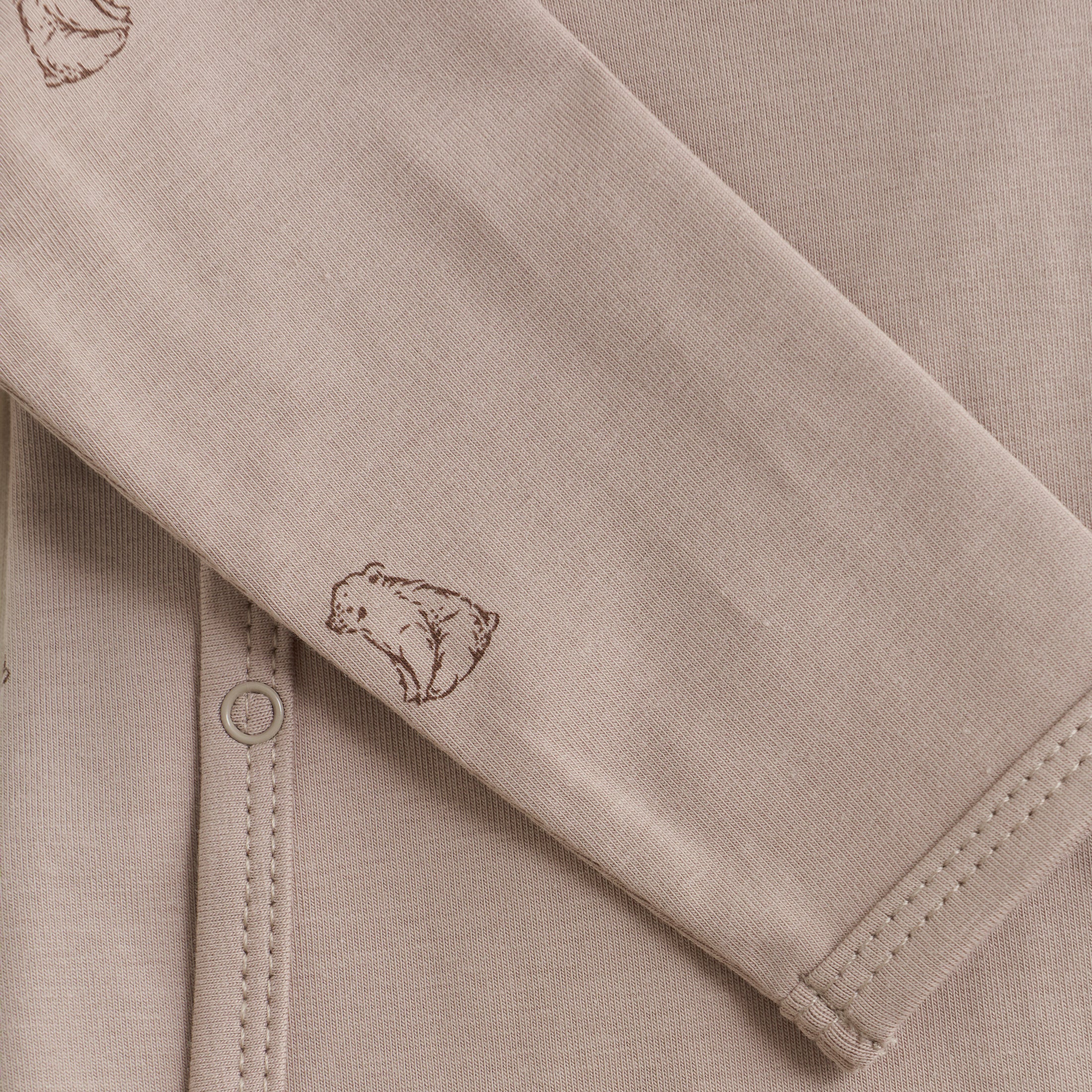 Fixoni Wickelbody langarm - Mocha Meringue