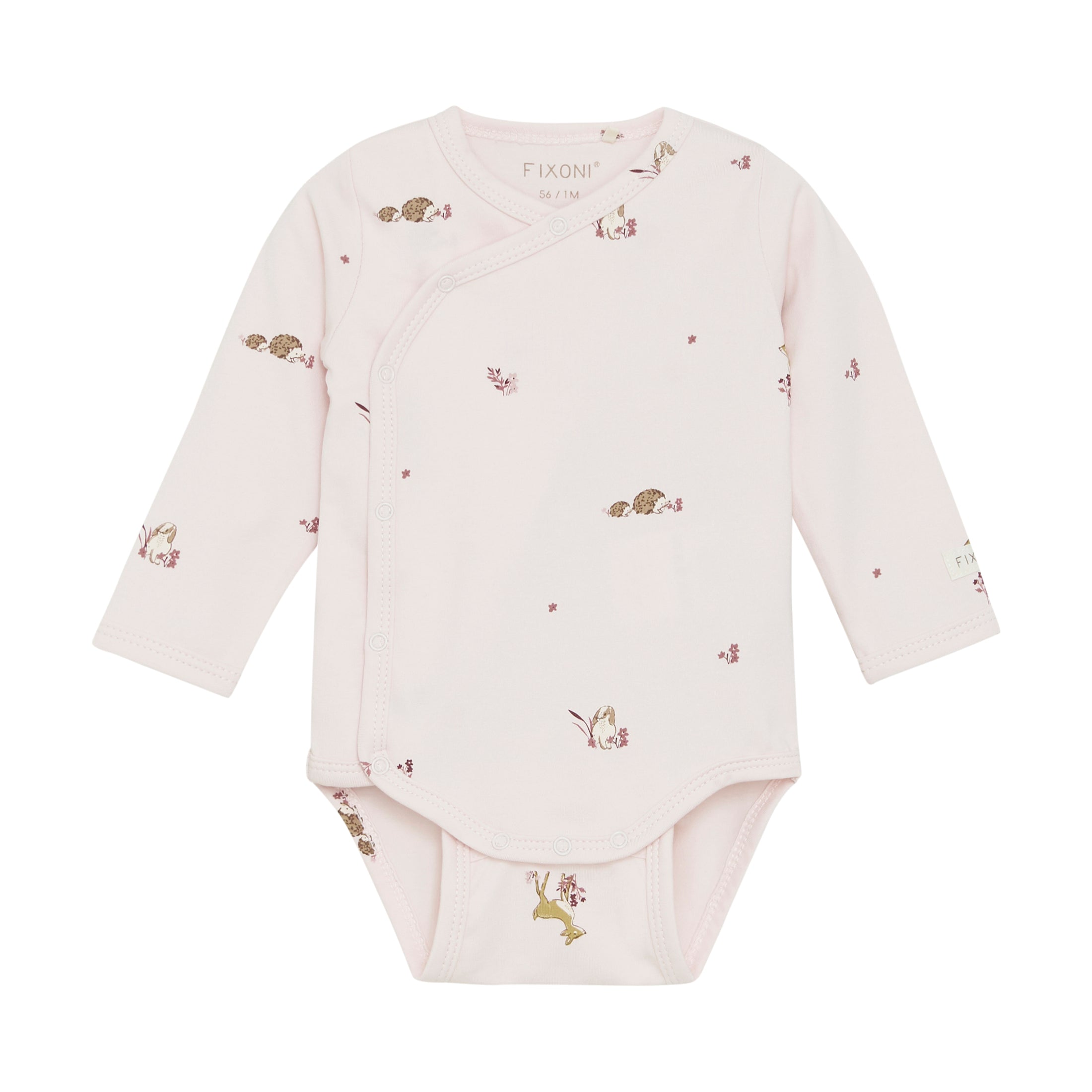 Fixoni Wickelbody langarm - Mauve Chalk