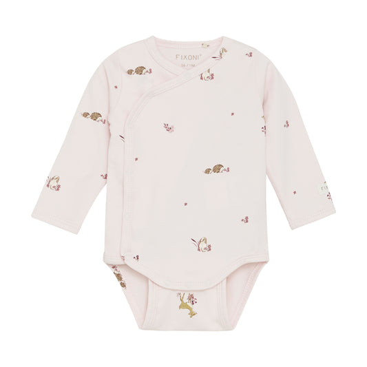 Fixoni Wickelbody langarm - Mauve Chalk