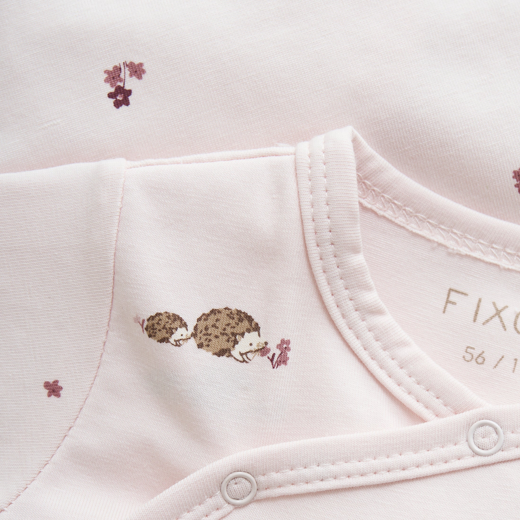 Fixoni Wickelbody langarm - Mauve Chalk