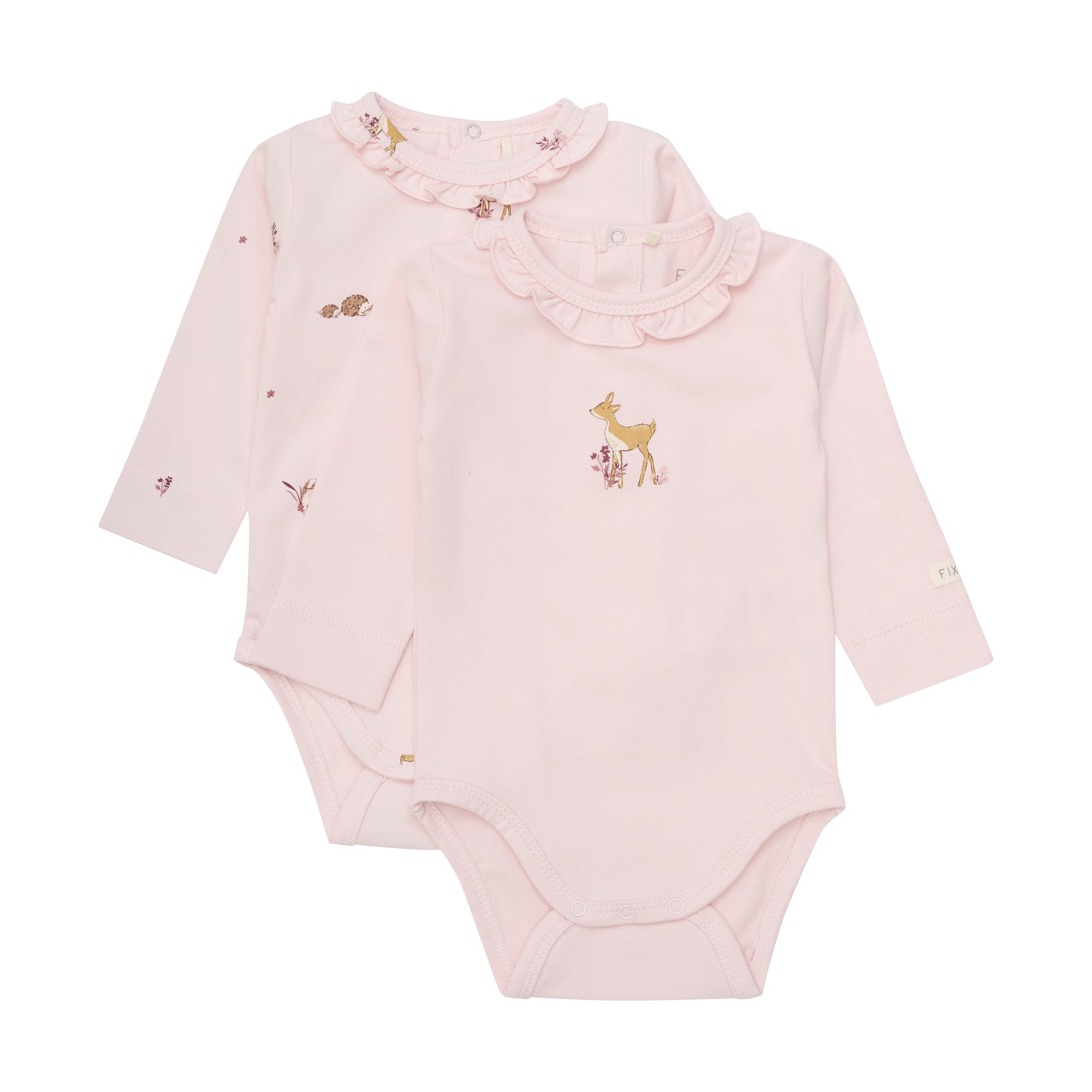 Fixoni Body langarm im Doppelpack - Mauve Chalk