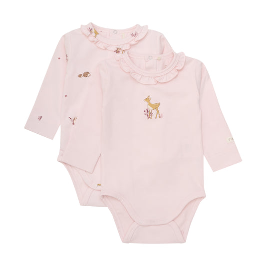 Fixoni Body langarm im Doppelpack - Mauve Chalk