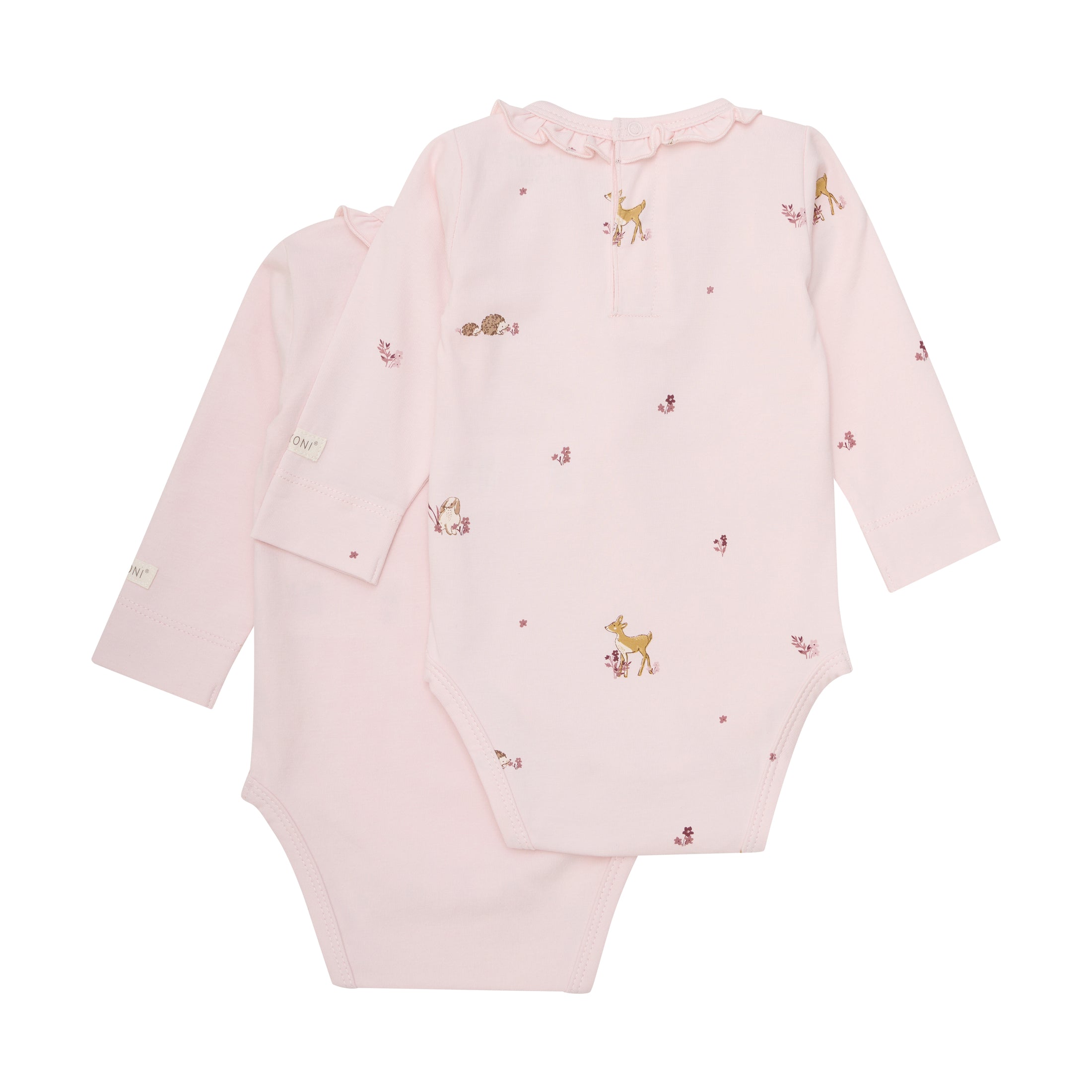 Fixoni Body langarm im Doppelpack - Mauve Chalk