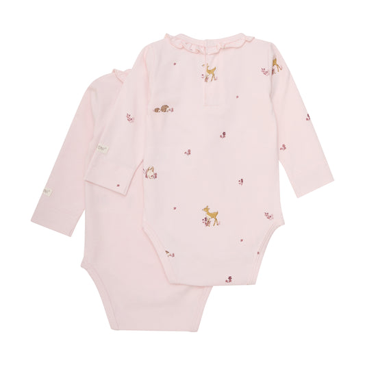 Fixoni Body langarm im Doppelpack - Mauve Chalk