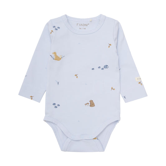Fixoni Body langarm im Doppelpack - Arctic Ice