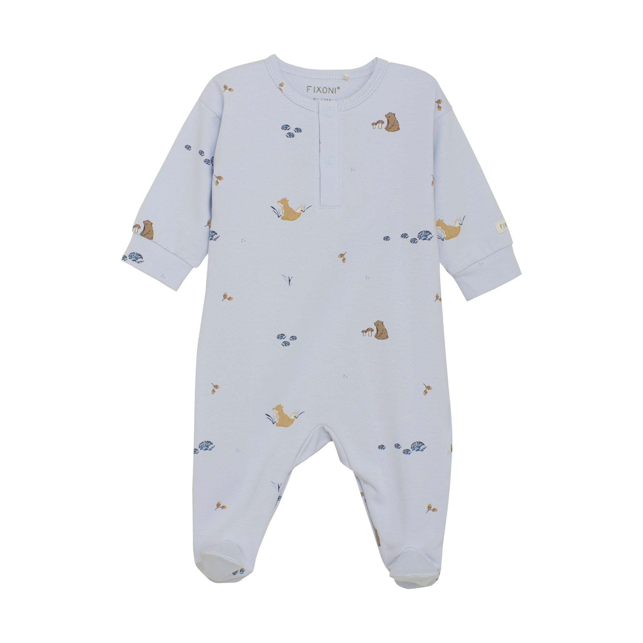 Fixoni Strampler mit Fuß - Arctic Ice