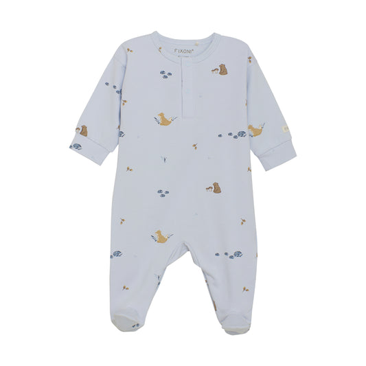 Fixoni Strampler mit Fuß - Arctic Ice