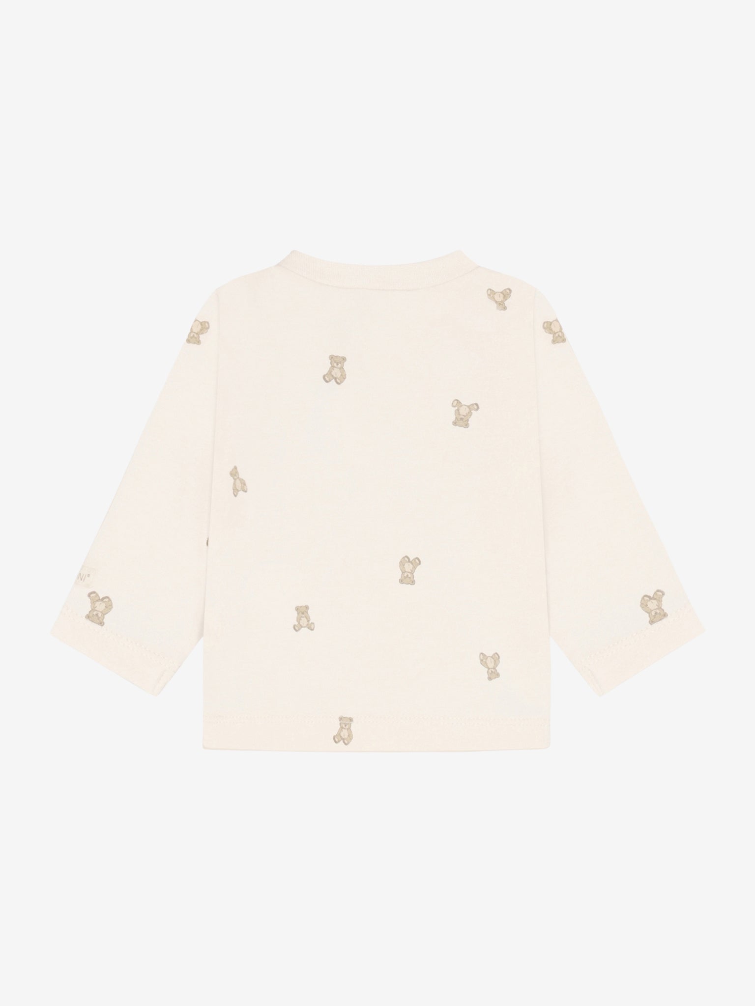 Fixoni T-Shirt langarm mit süßem Bärchen Allover Druck - Pure Cashmere