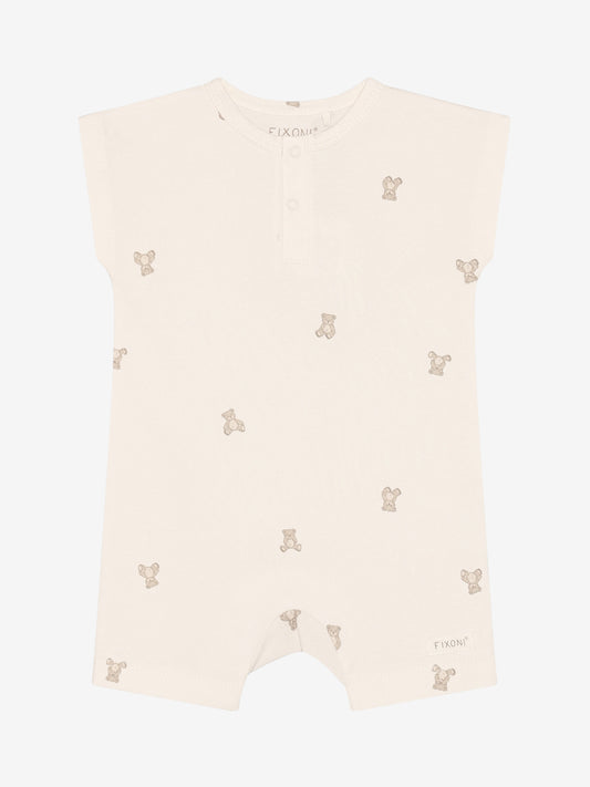 Fixoni Romper mit süßem Bärchen Allover Druck - Pure Cashmere