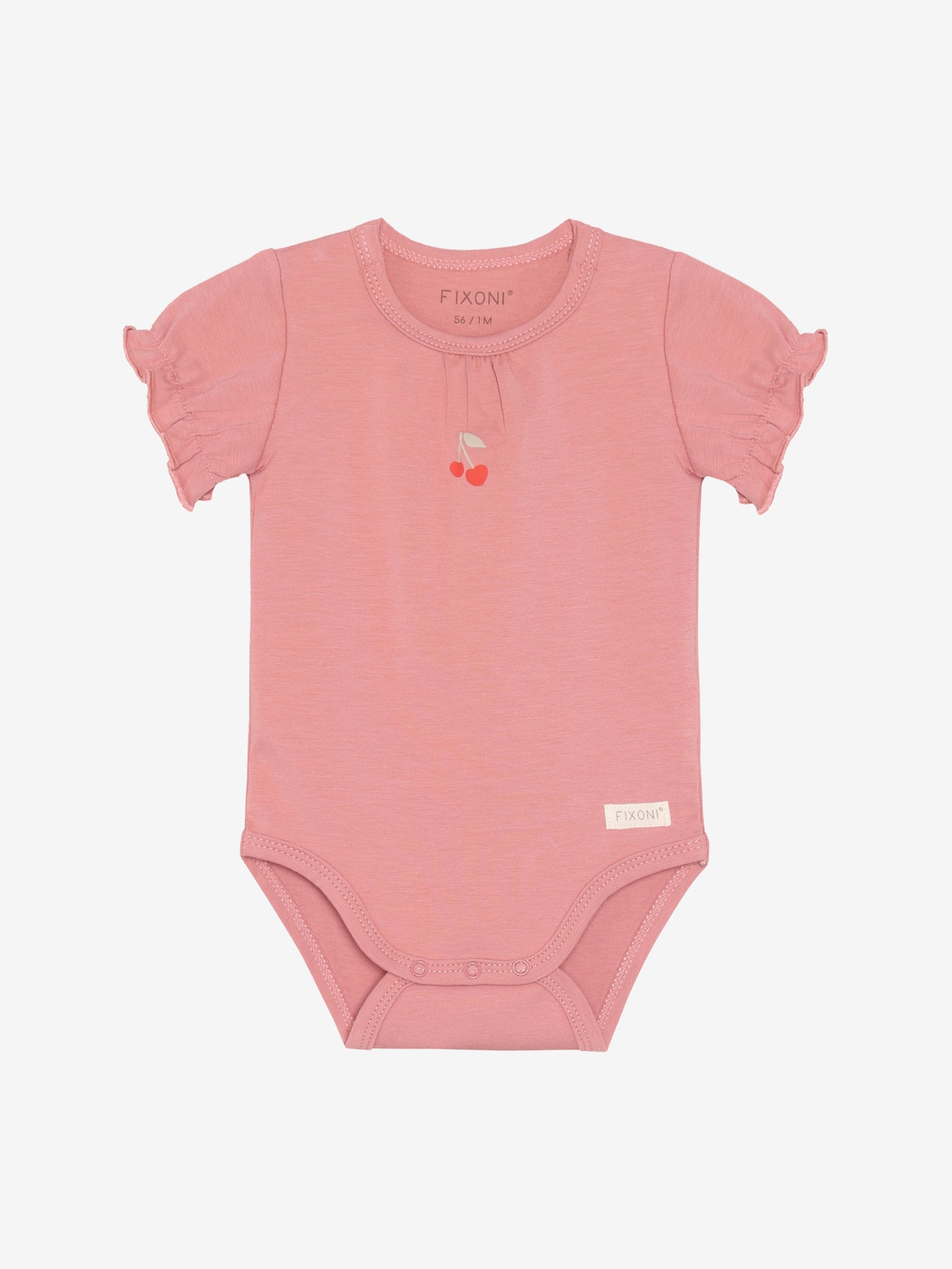 Fixoni Bodys kurzarm im Doppelpack - Dusty Rose