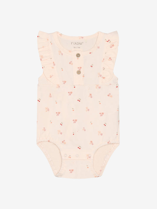 Fixoni Romper mit einem Allover Druck - Dusty Rose