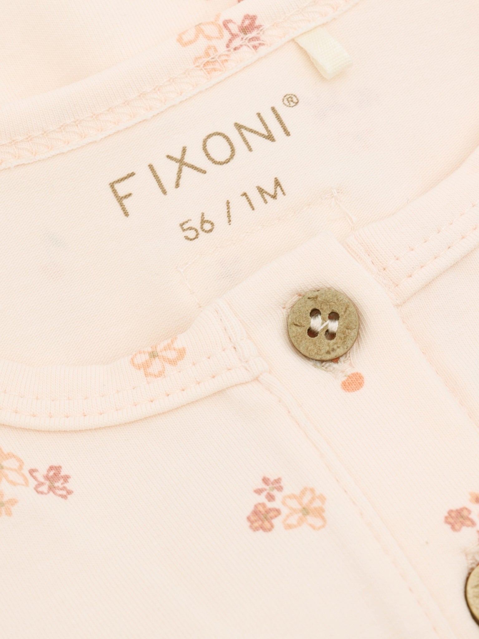 Fixoni Romper mit einem Allover Druck - Dusty Rose