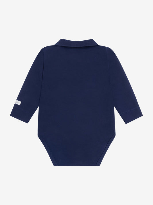 Fixoni - Body langarm mit Kragen - Marineblau