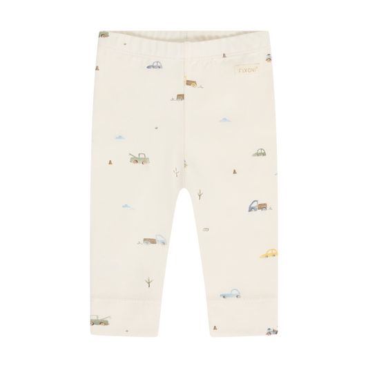 Fixoni Leggings mit einem Allover Druck - Eierlikör